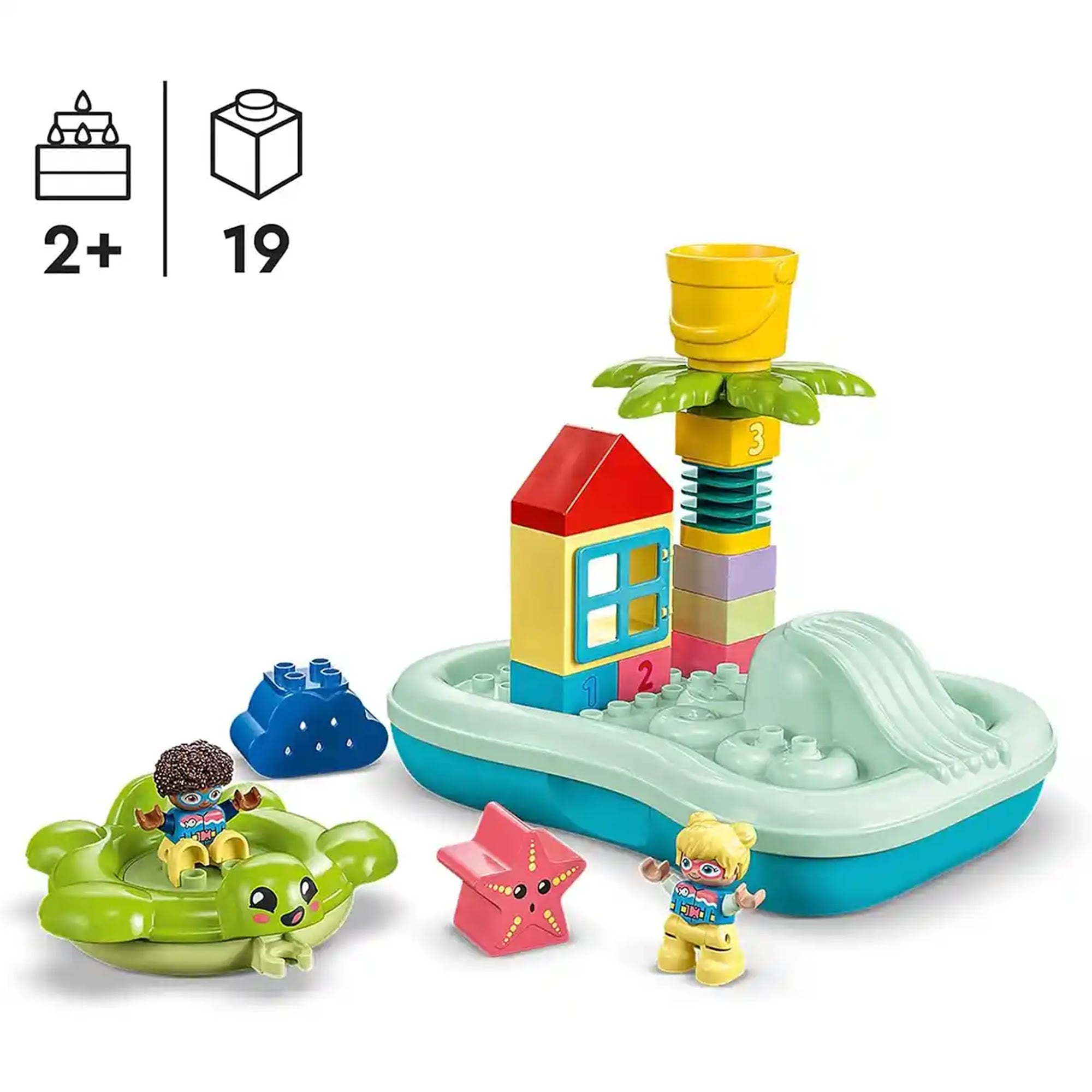 LEGOÃÂ® DUPLOÃÂ® Town Water Park 10989 Building Toy Set (19 Pieces) - Kiddy Zone