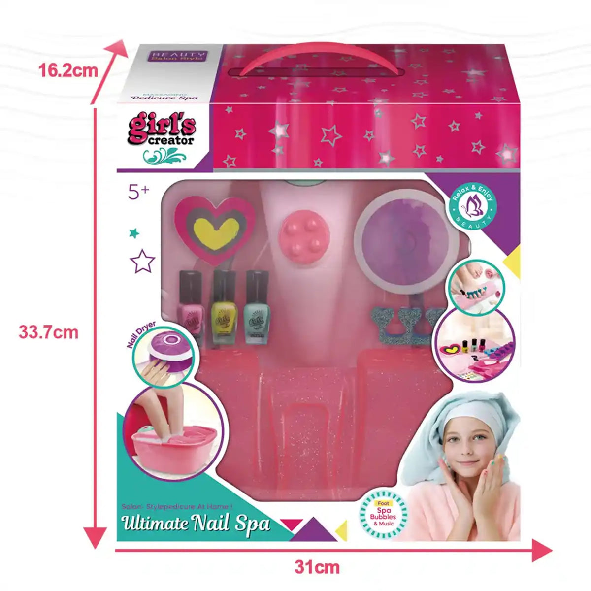 FOOT WASH BASIN NAIL ART SET 5YRS+ - Kiddy Zone