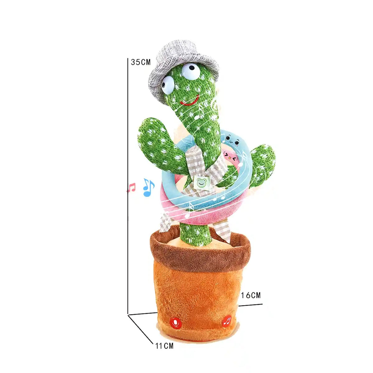 Music Swing Recording Cactus/Single Monochrome 3yrs+ - Kiddy Zone