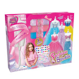 DIY HANDMADE CLOTHING DESIGN SET (3 PIECES, PINK/PURPLE/PINK BLUE, 1 PERSON TABLE)6YRS+