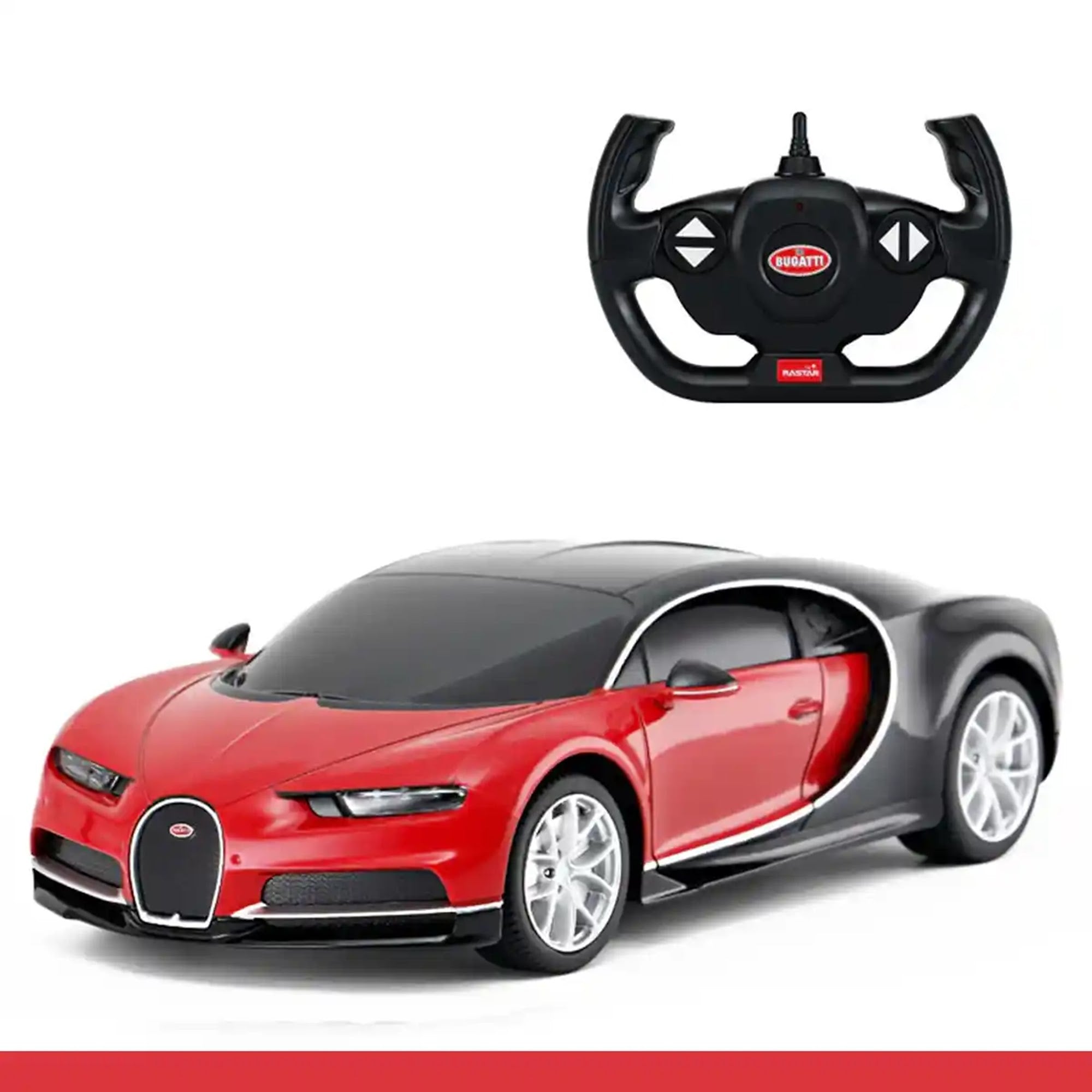 RASTAR 1:14 Bugatti Chiron - Black/Blue/Red