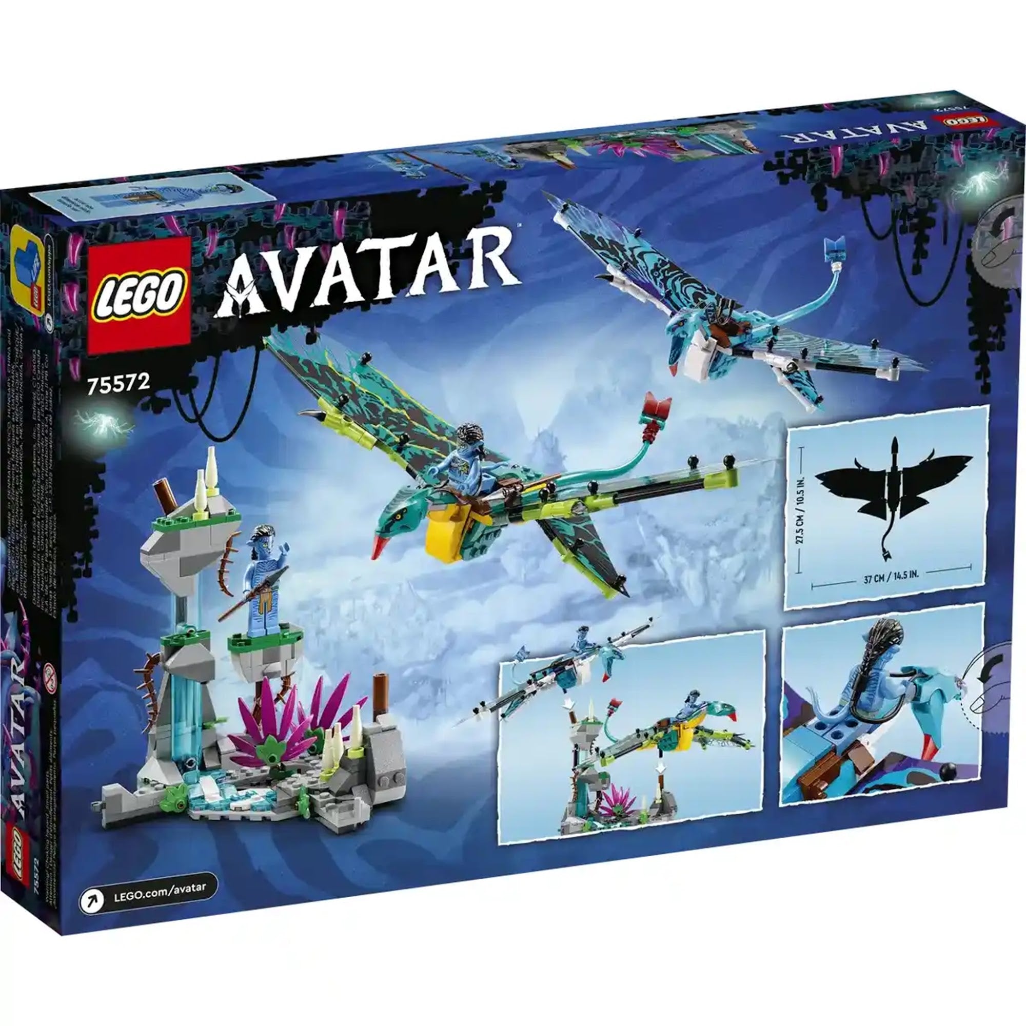 LEGOÃÂ® Avatar Jake & NeytiriÃ¢ÂÂs First Banshee Flight 75572 Building Toy Set (572 Pcs) - Kiddy Zone