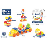 ANIMALS BUILDING BLOCKS FOR BOYS (80 PCS) AGE- 3YRS+ - Kiddy Zone