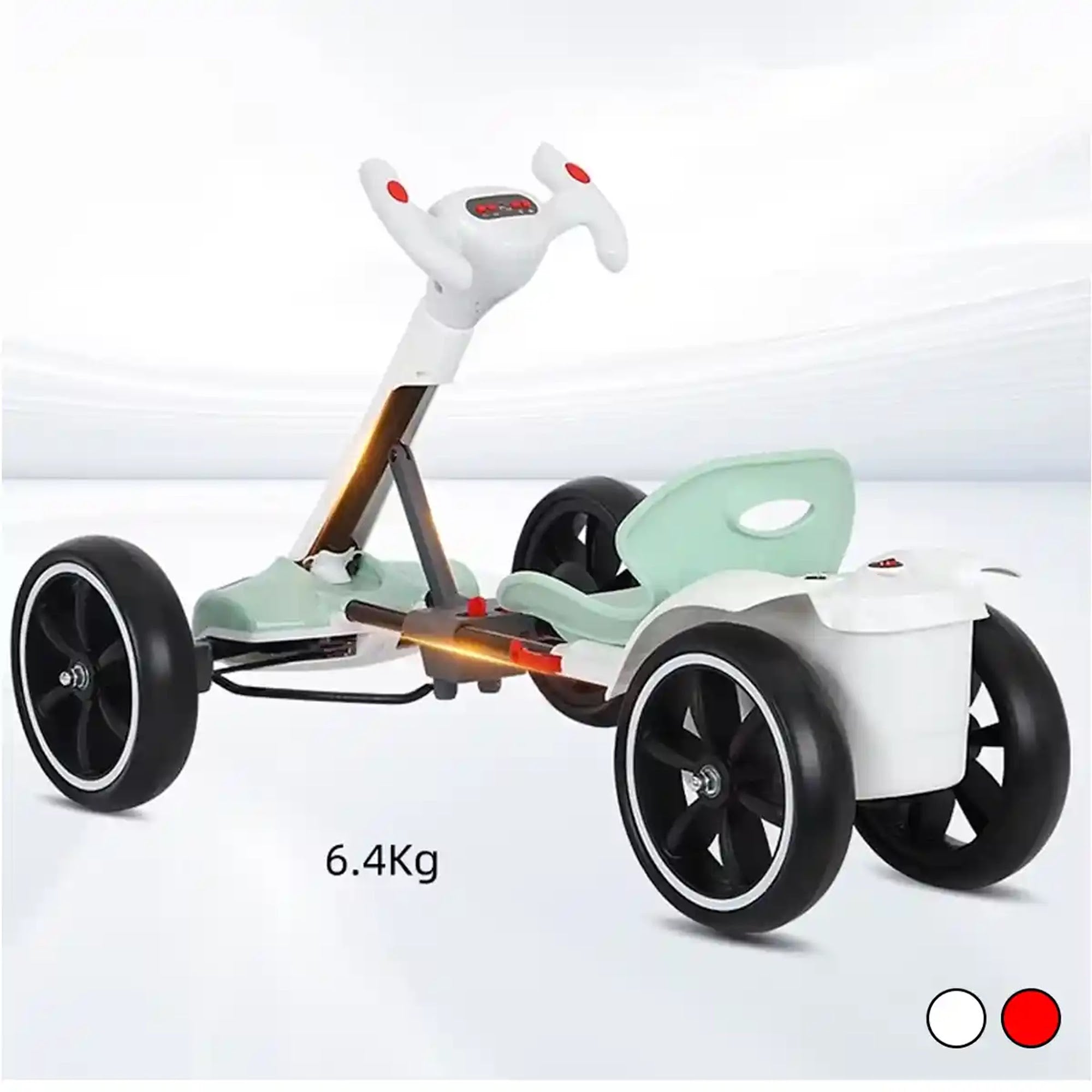 6V Foldable Electric Go Kart for 3yrs+_ Red - Kiddy Zone