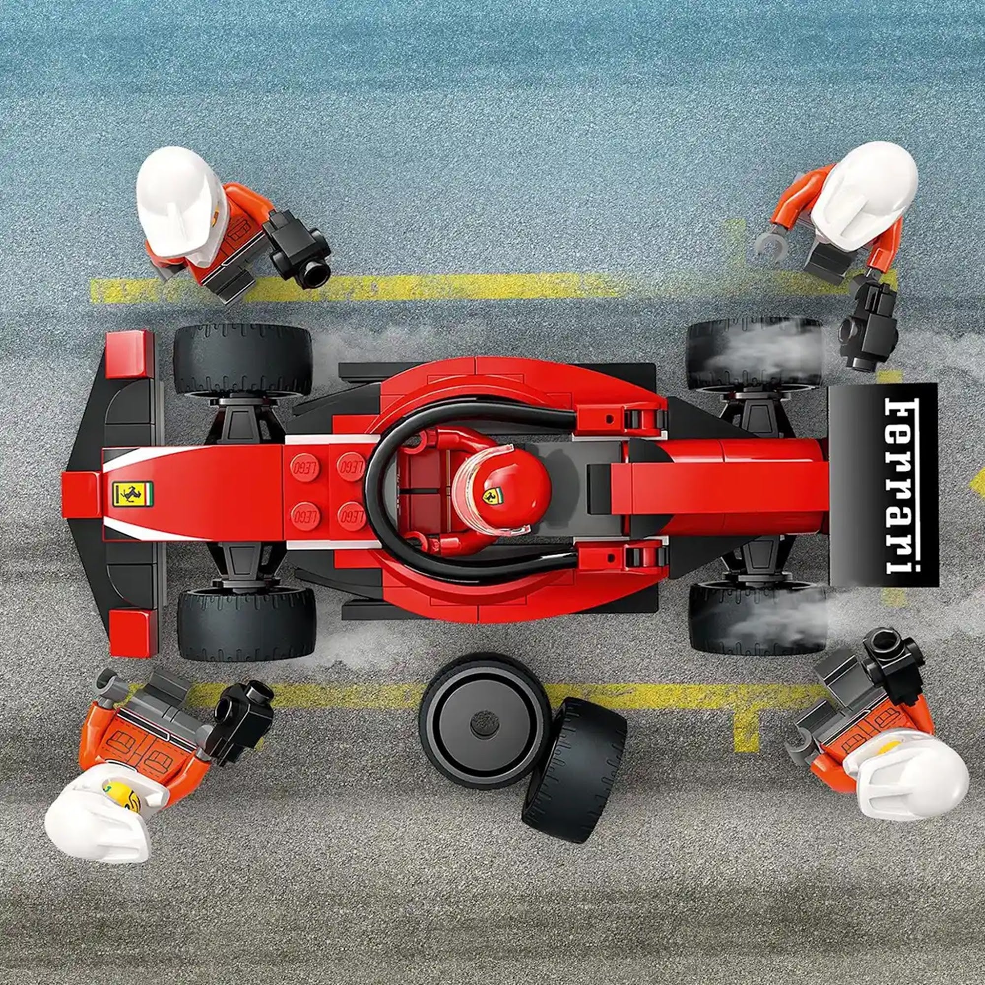 LEGO City LEGO 60443 F1 Pit Stop & Pit Crew with Ferrari Car