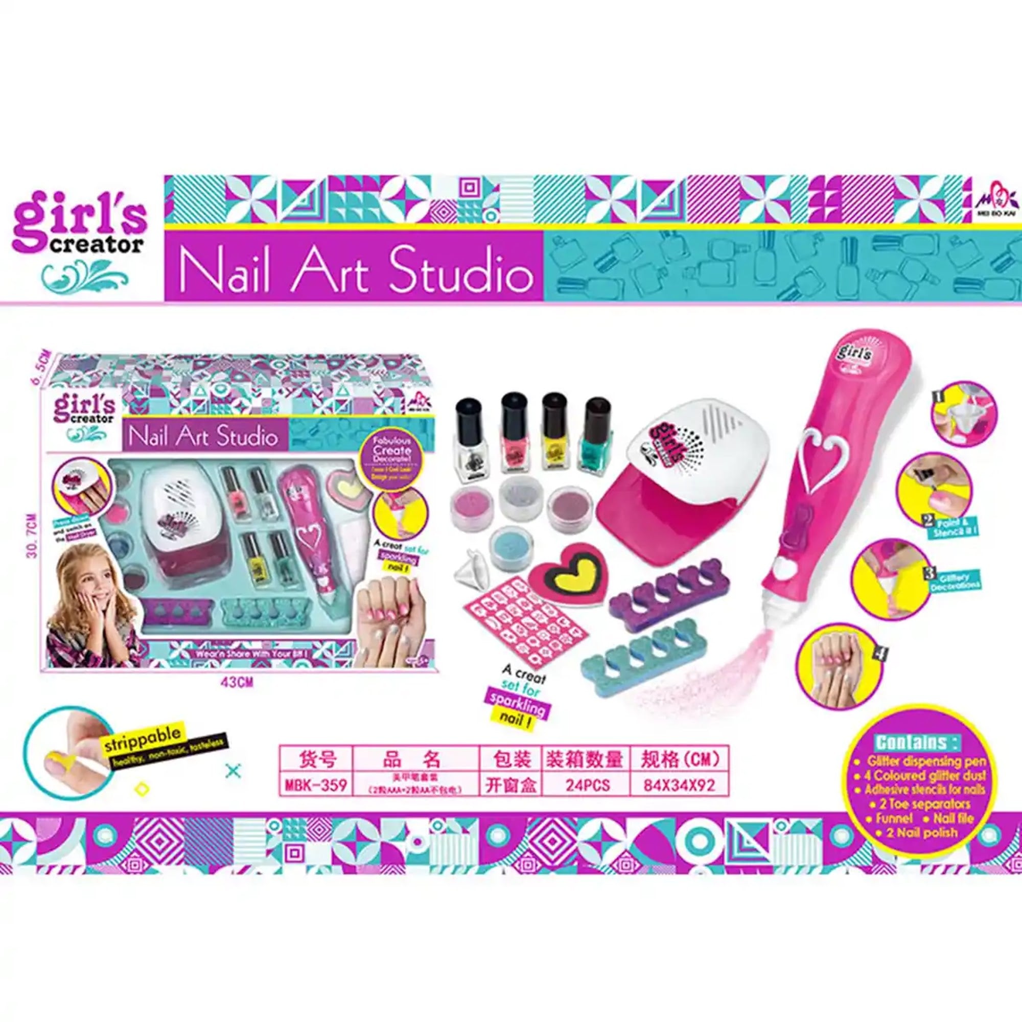 NAIL ART STUDIO FOR GIRLS 5YRS+ - Kiddy Zone