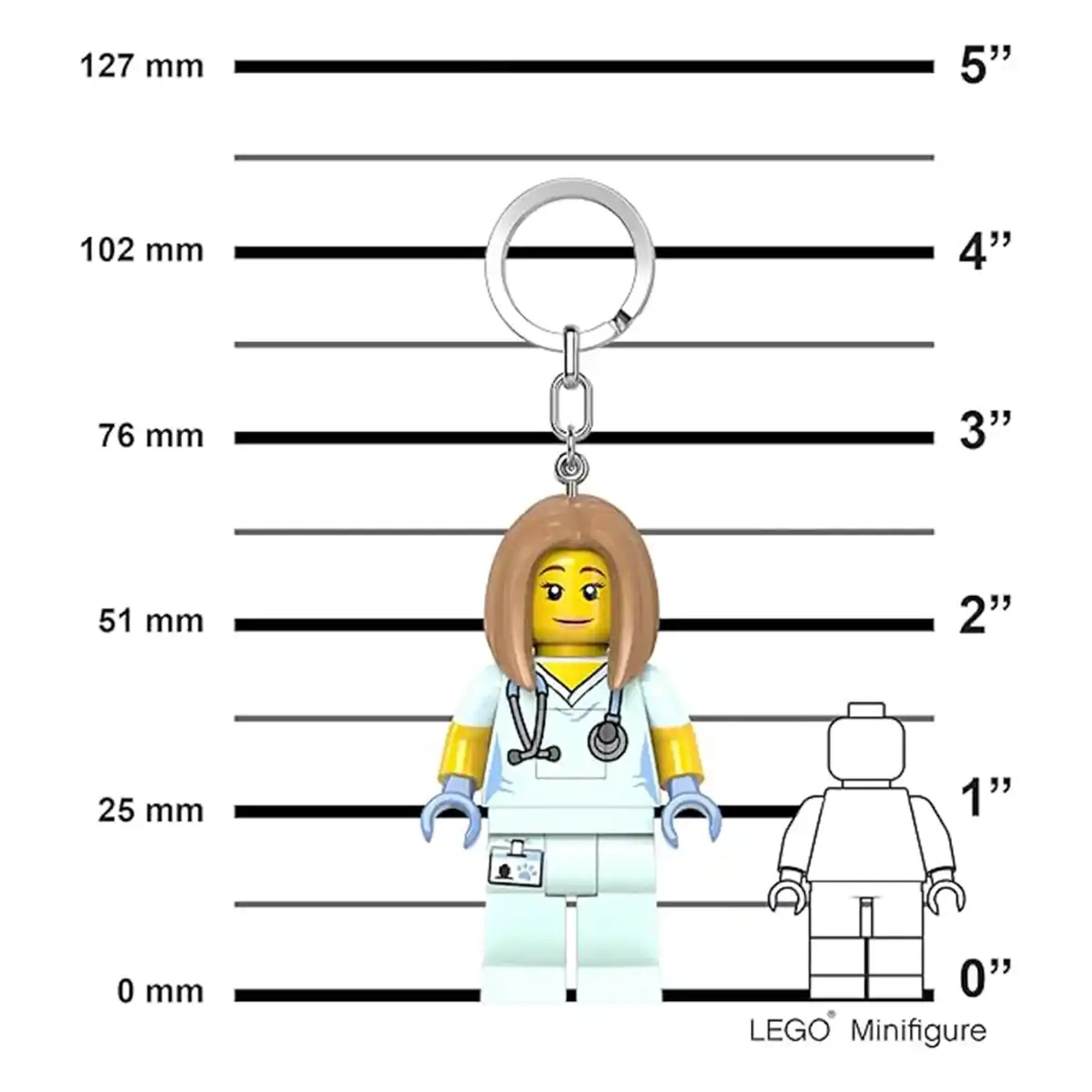 Lego IQ Minifigures Keychain Light  Medical Profes (PDQ) - Kiddy Zone