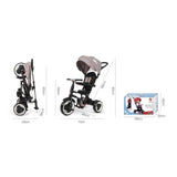QPLAY RITO  folding trike red 10M-5Yrs old - Kiddy Zone