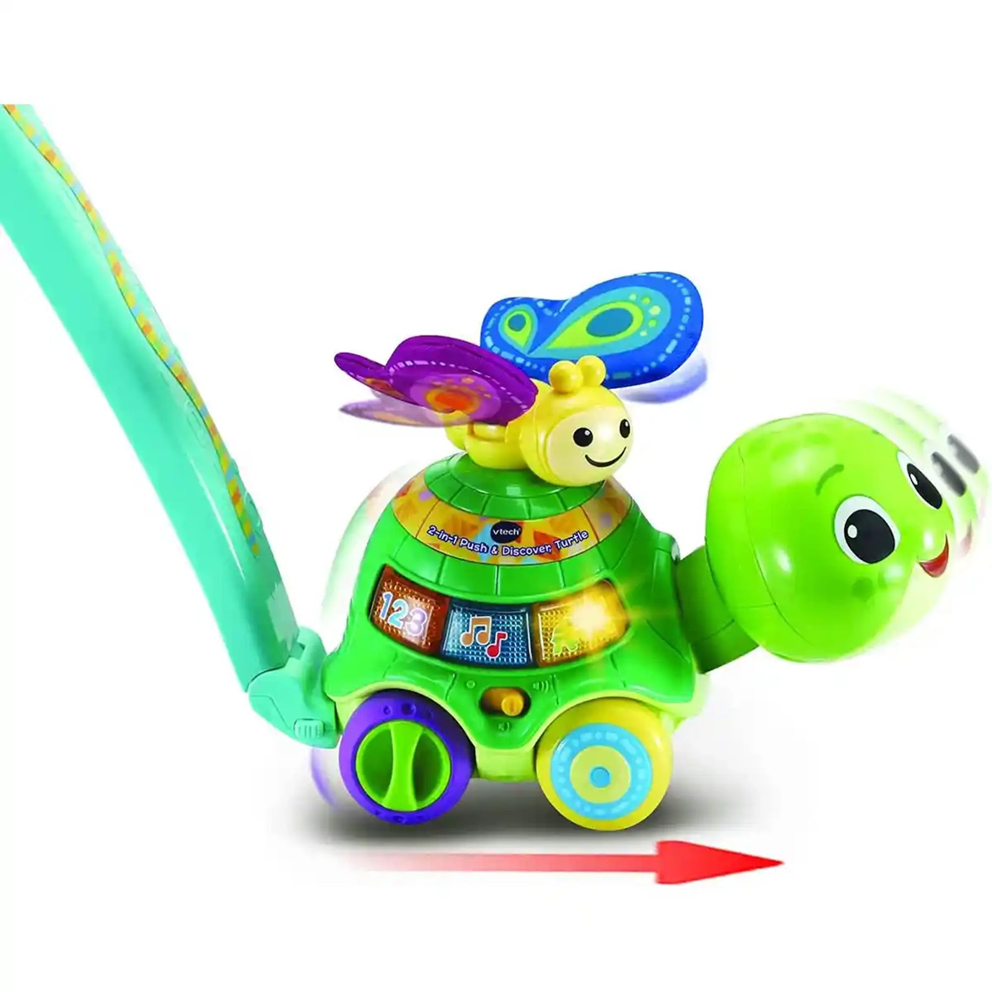 2IN1 PUSH & DISCOVER TURTLE
