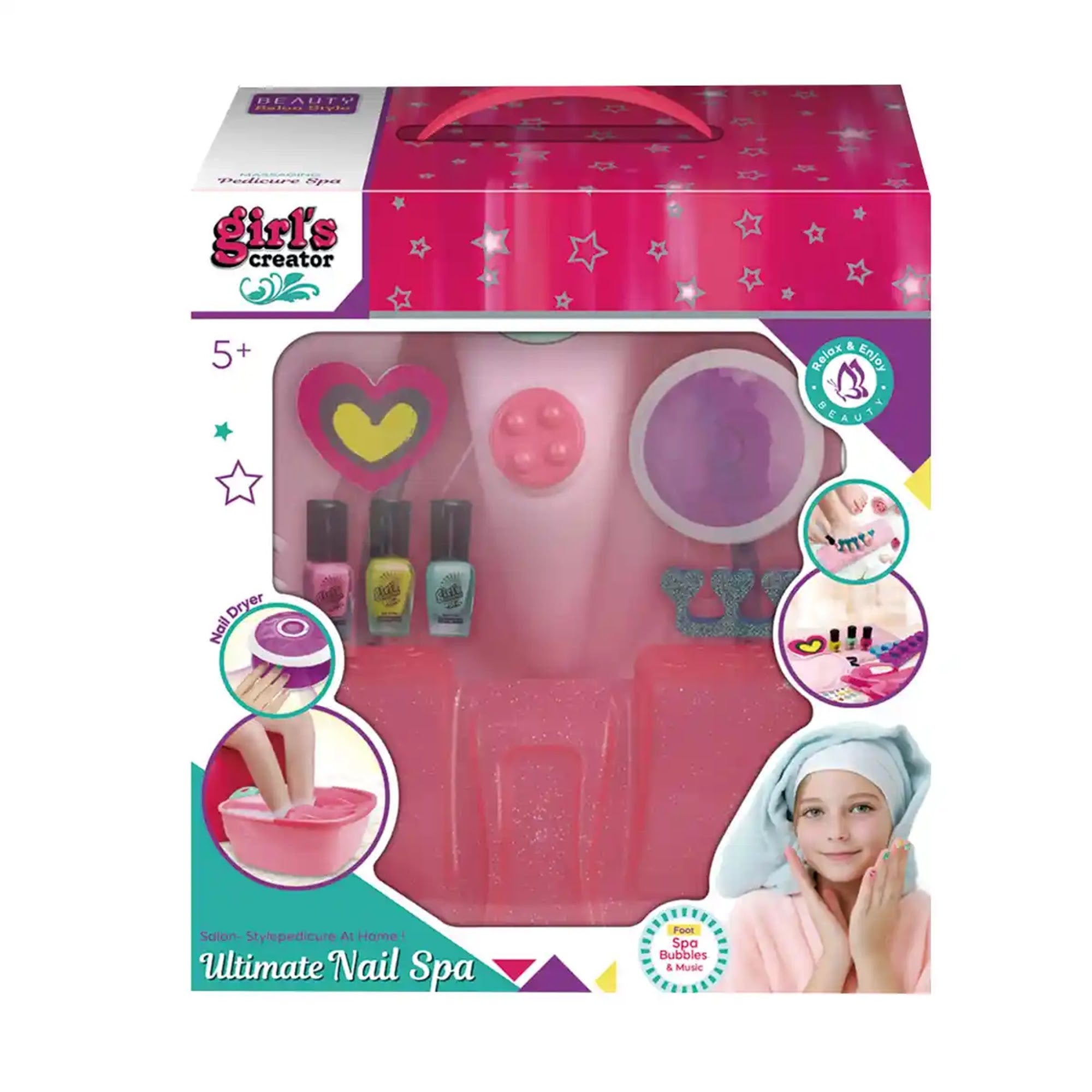 FOOT WASH BASIN NAIL ART SET 5YRS+ - Kiddy Zone