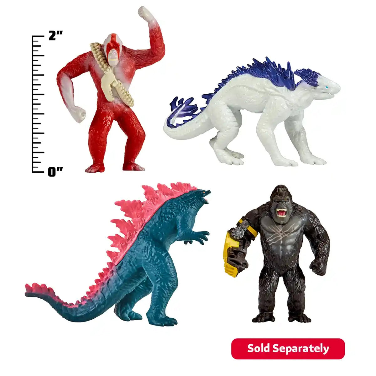 Godzilla x Kong Mini Fig. 2" Asst. 9 - Kiddy Zone