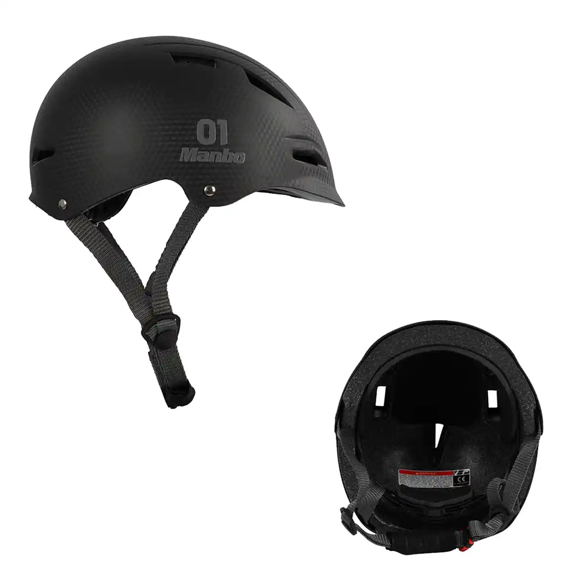 QPLAY MANBO HELMET(M) black 3-10yrs