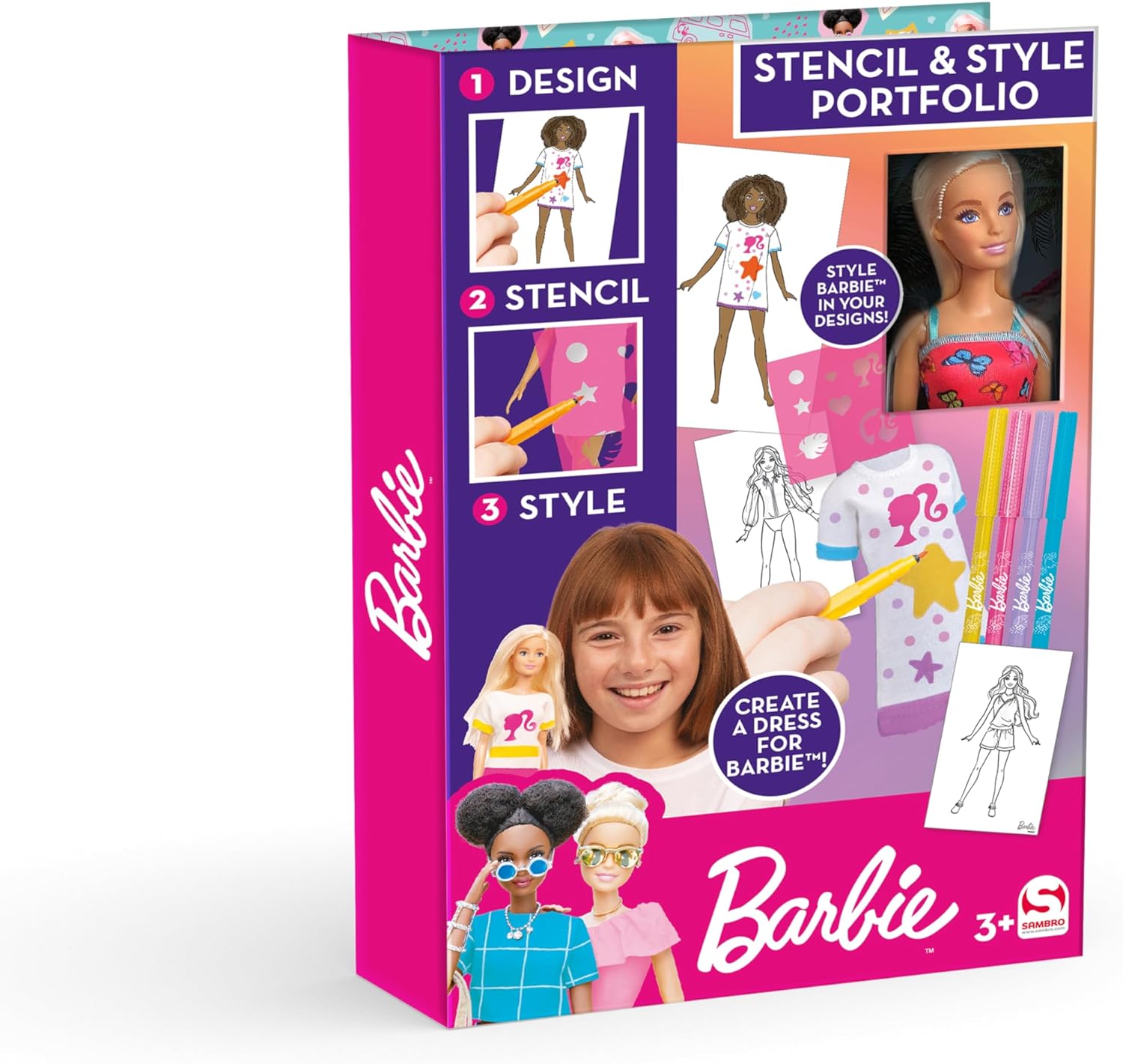 BARBIE STENCIL & STYLE WITH DOLL - Kiddy Zone