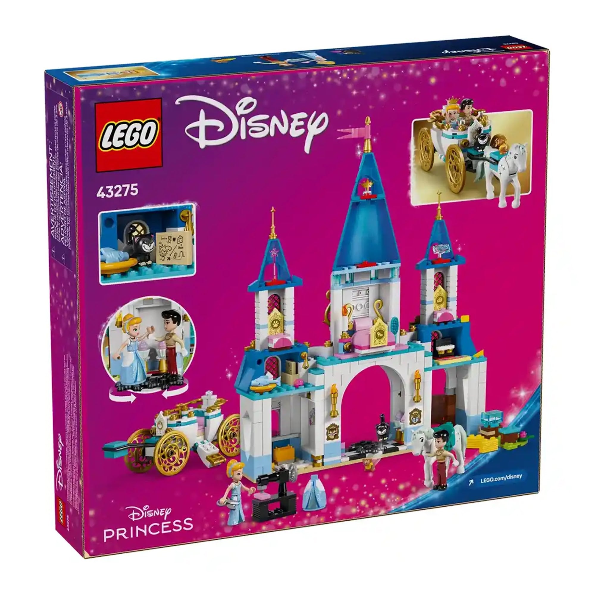 LEGO 43275 Cinderella's Castle & Horse Carriage - Kiddy Zone