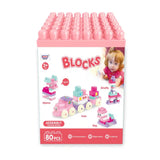 ANIMALS BUILDING BLOCKS FOR GIRLS (80 PCS) AGE- 3YRS+ - Kiddy Zone