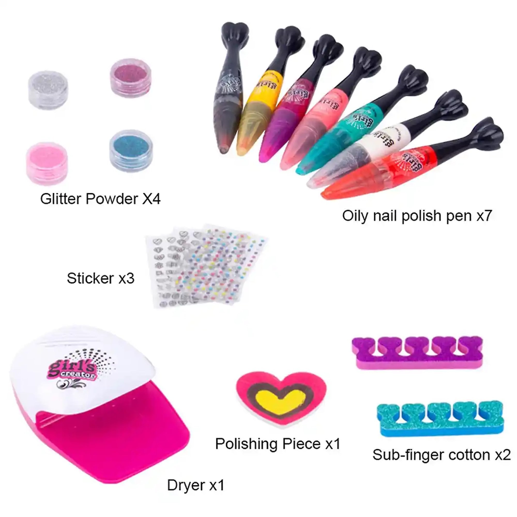 NAIL ART PEN SET 6YRS+ - Kiddy Zone
