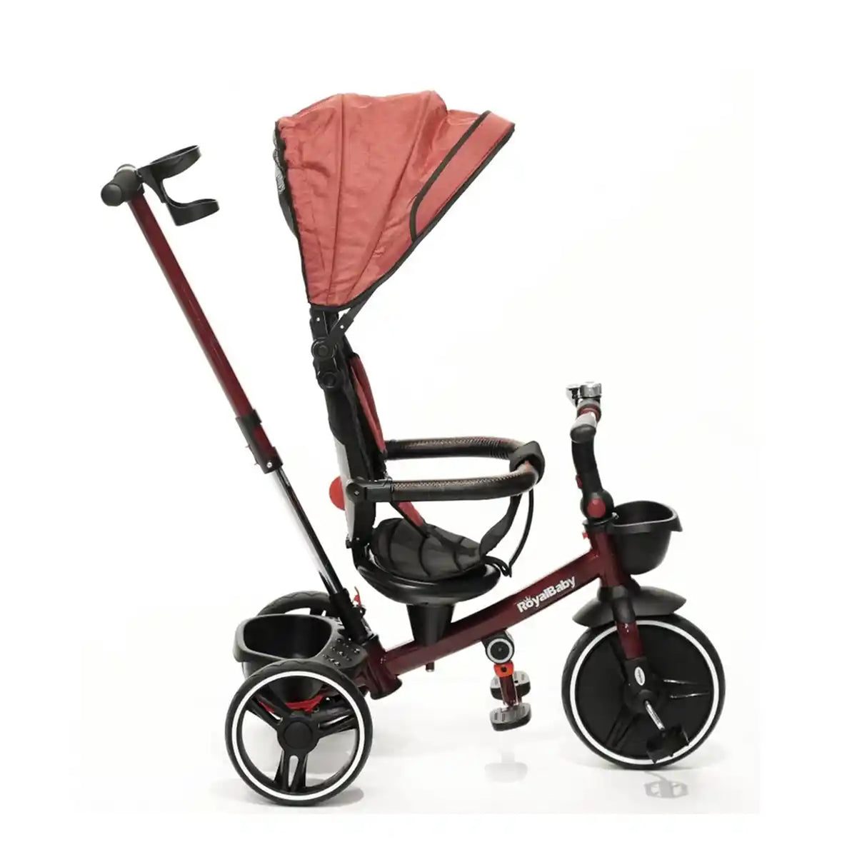 HLF-8018 PREMIUM FOLDING TRICYCLE RED - Kiddy Zone