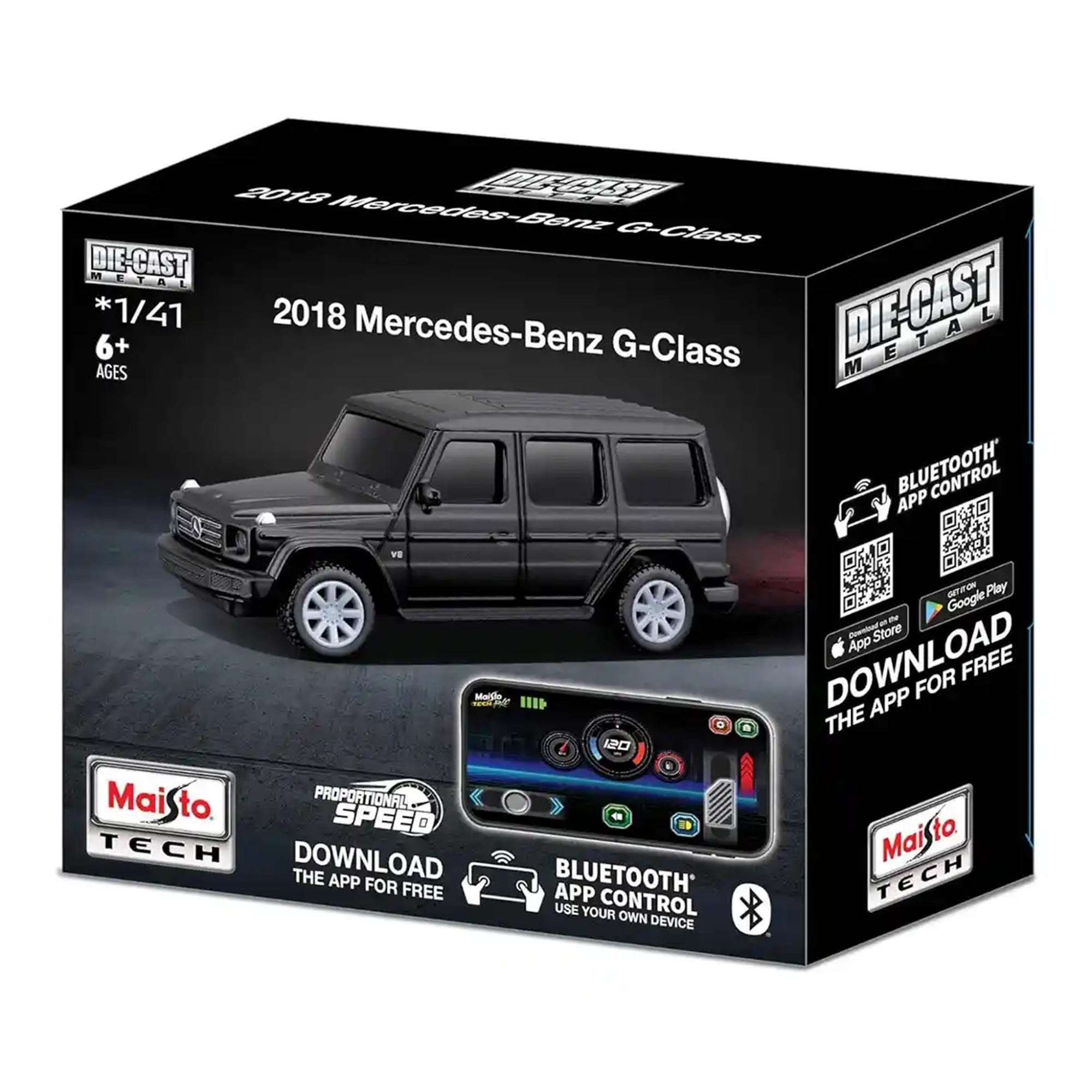 1:41 MINI METAL RC BLUETOOTH CAR - MERCEDES G-CLAS (20-23006)