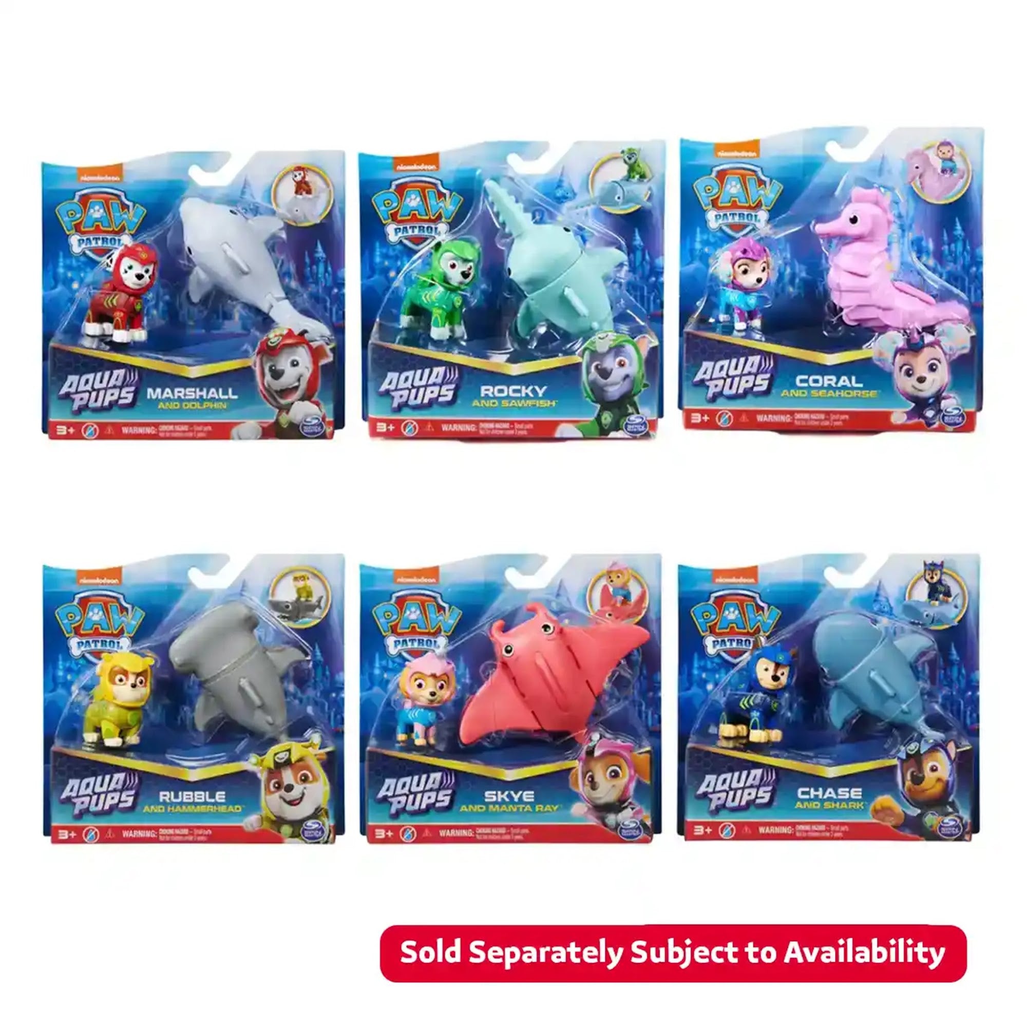 Paw Patrol Aqua Hero Pups Assst. - Kiddy Zone