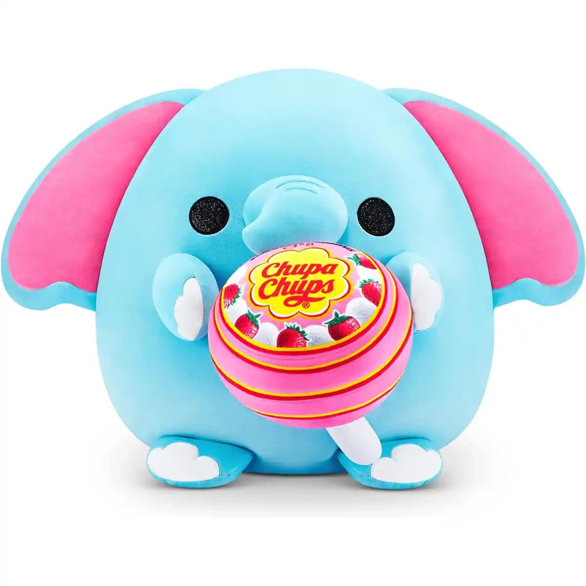 Snackles Medium - Elephant holding PLUSH Chupa Chups Lollilop - Kiddy Zone