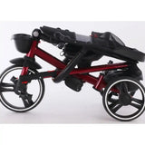 HLF-8018 PREMIUM FOLDING TRICYCLE RED - Kiddy Zone