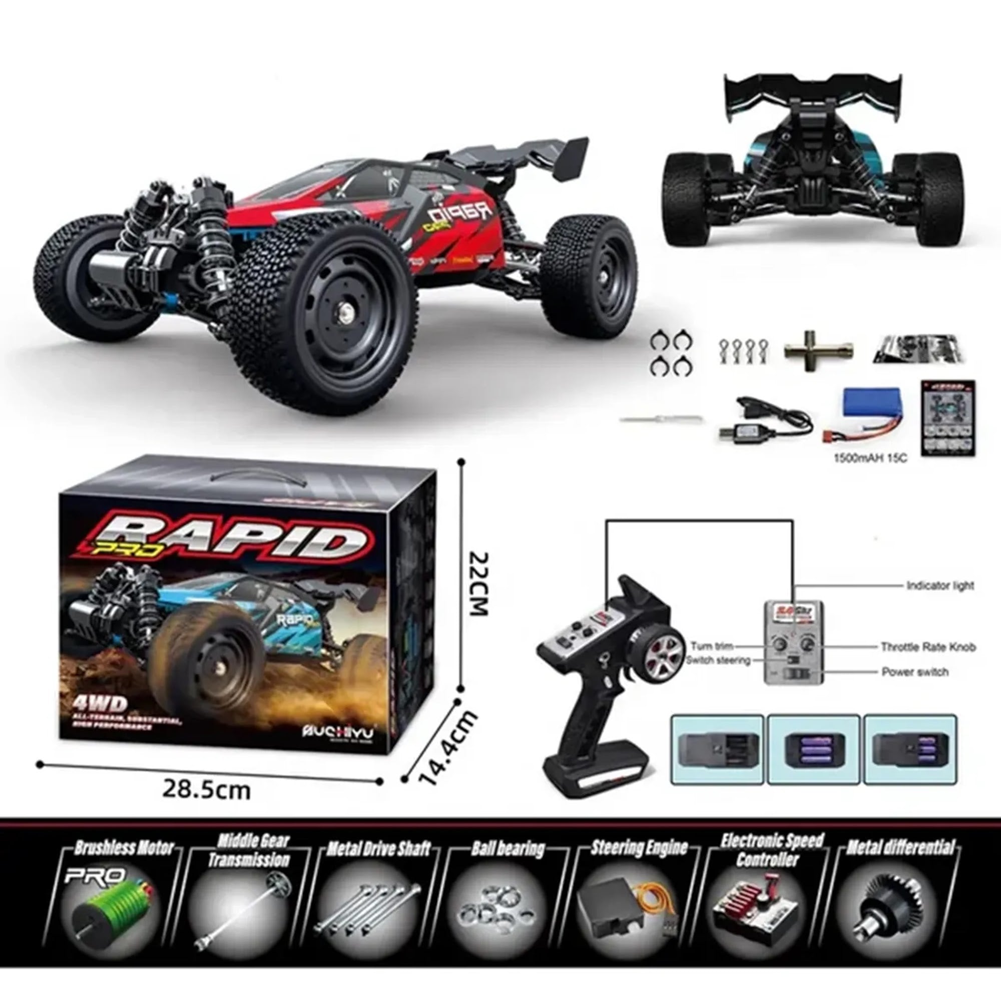R/C 1:16 RAPID PRO CROSS COUNTRY VEHICLE - Kiddy Zone