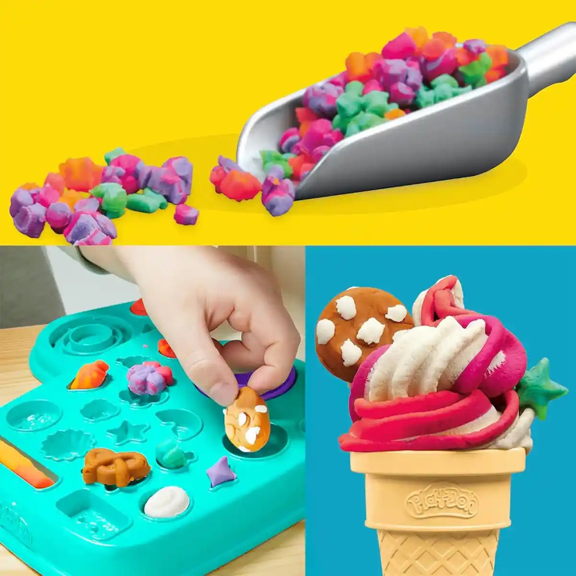 PD RAINBOW SWIRL ICE CREAM PLAYSET - Kiddy Zone