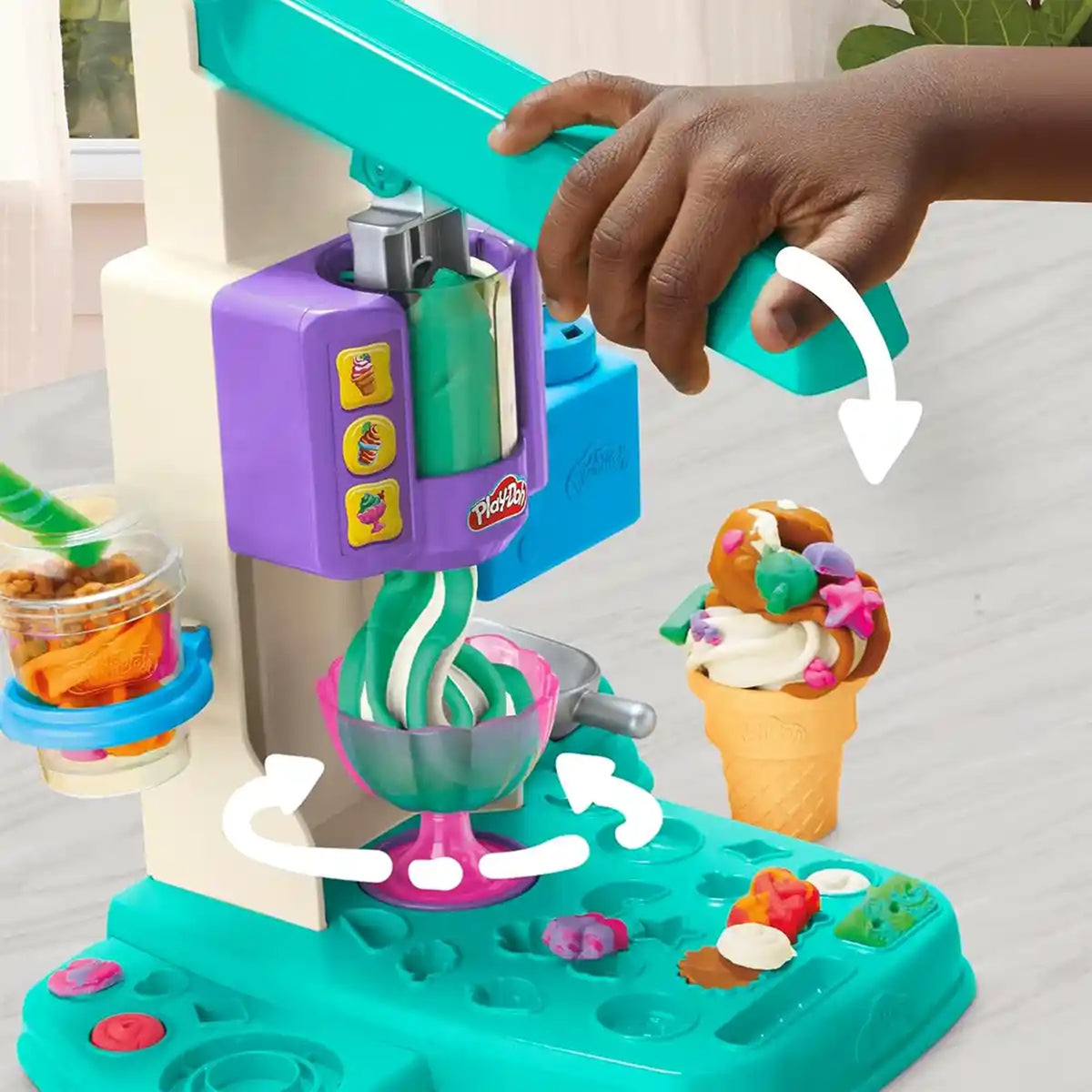 PD RAINBOW SWIRL ICE CREAM PLAYSET - Kiddy Zone