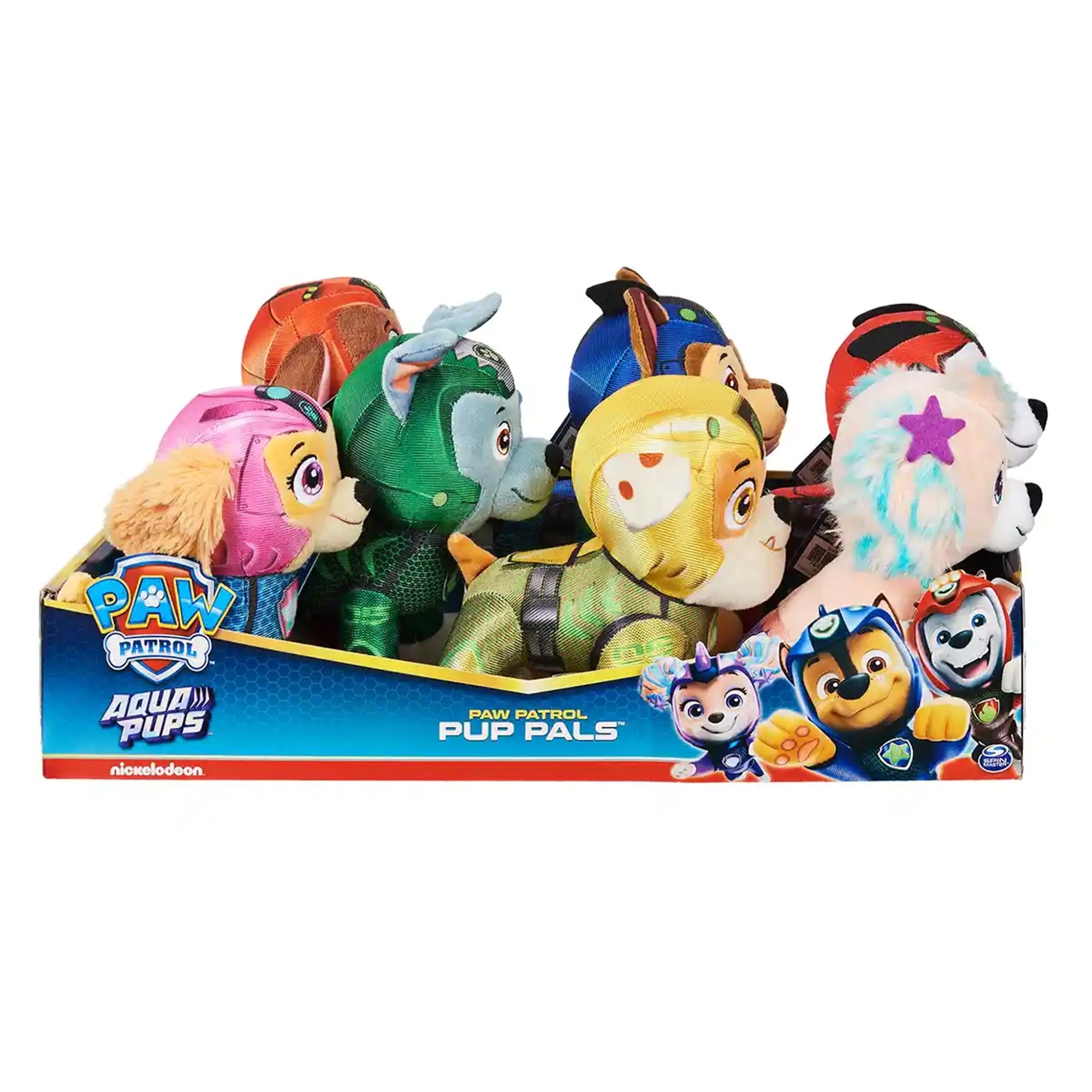 Paw Patrol Aqua Basic Plush Asst. CDU - Kiddy Zone