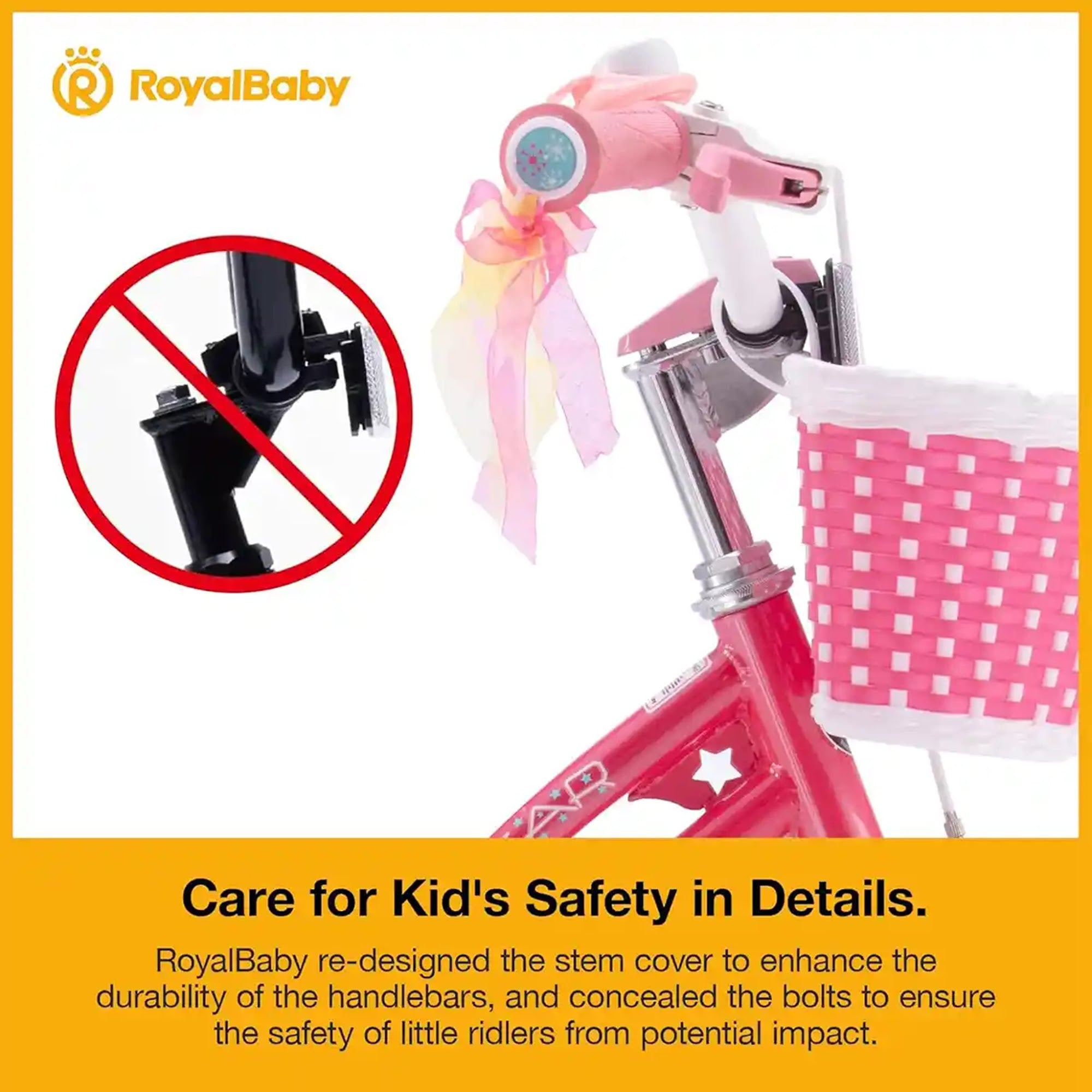 RB12G-1 STAR GIRL KIDS BIKE 12 INCH Pink - Kiddy Zone