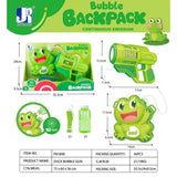 FROG BACKPACK BUBBLE GUN 3YRS+