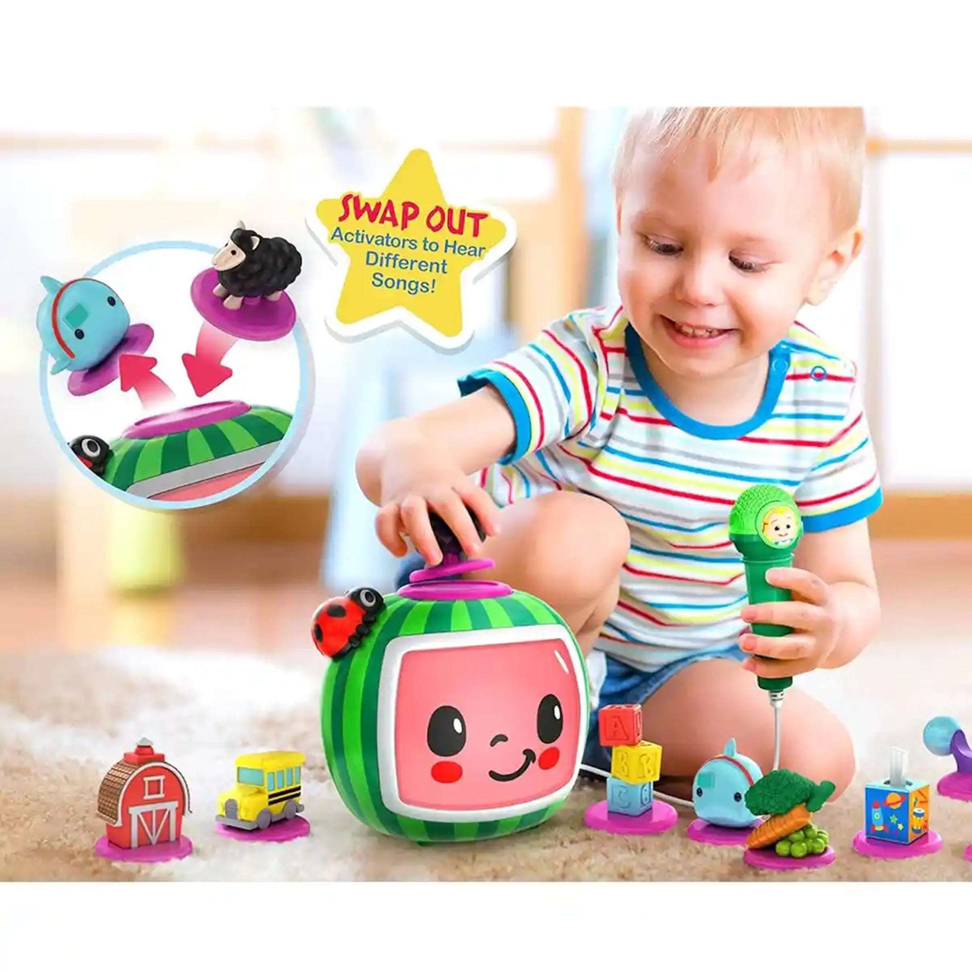 KIDdesigns - Tiny Tunes Music Melon - Mass version with 4 song activators - Moonbug - Cocomelon