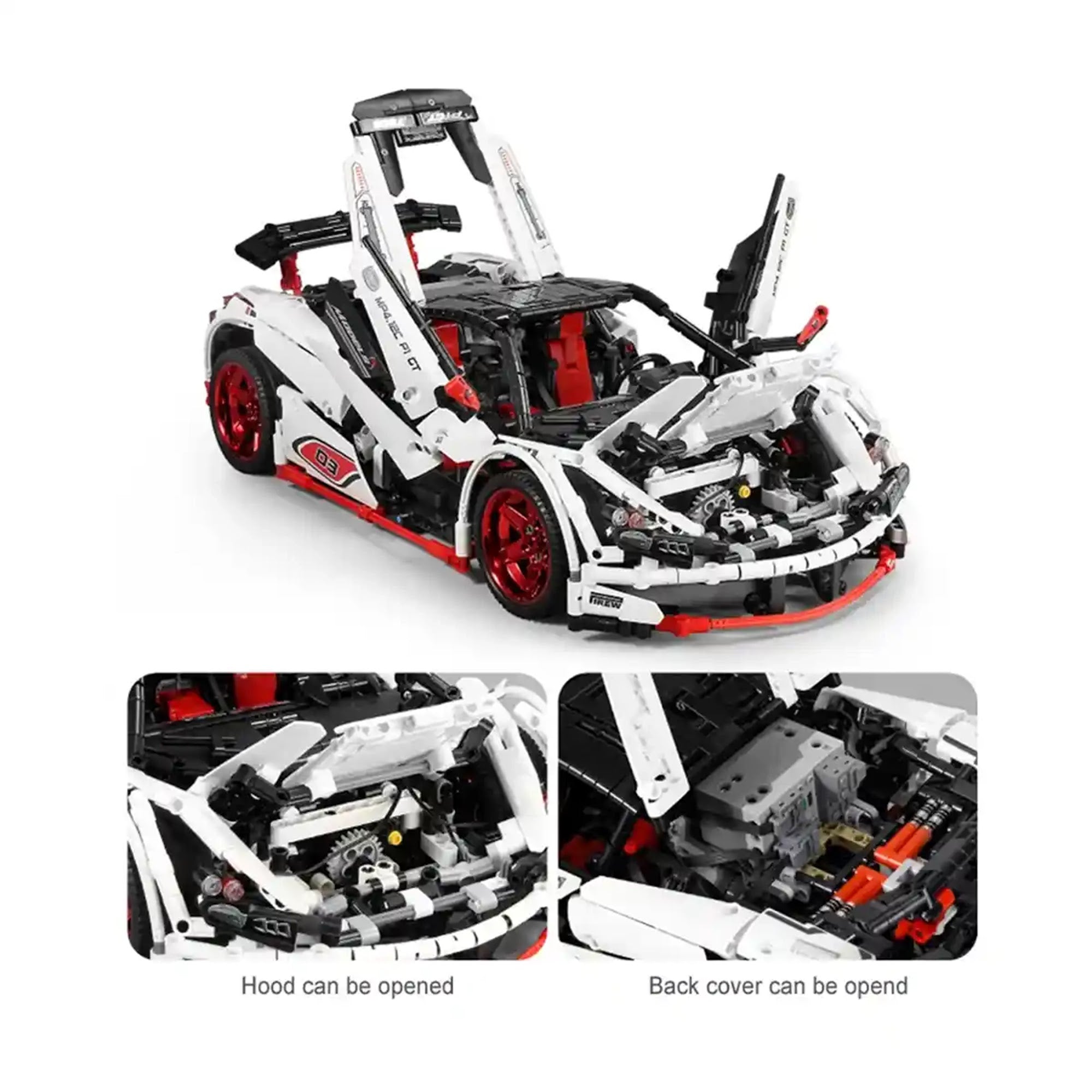 BLOCK SPORTS CAR  1928 PCS(APP 2.4G BLUETOOTH) 8YRS+ - Kiddy Zone
