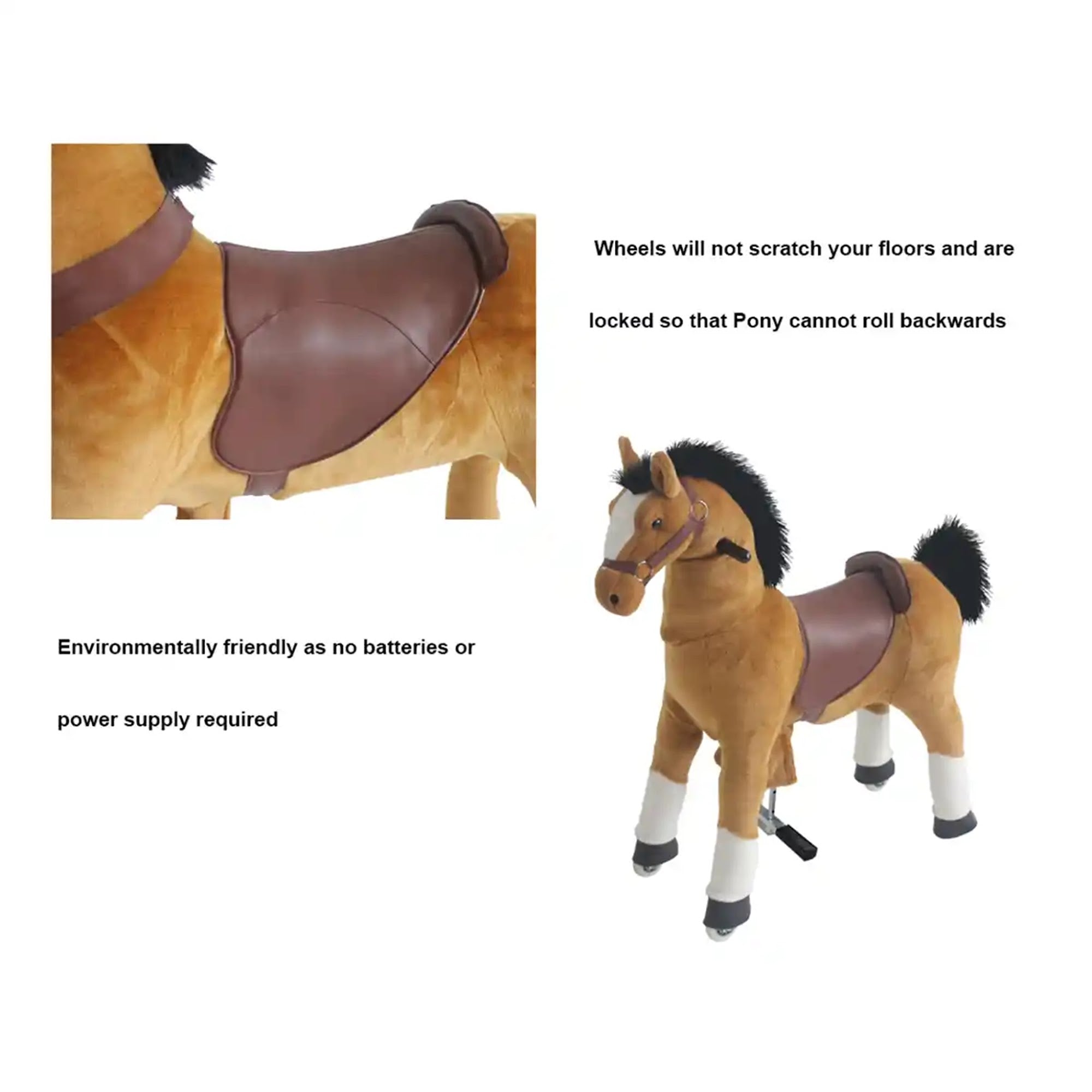 BROWN HORSE TOBYS PONYCYCLE