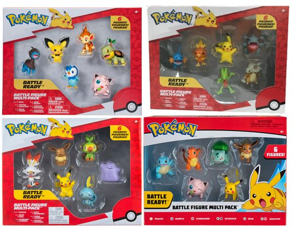 POKEMON BATTLE FIGURE MULTI 6PACK - Kiddy Zone