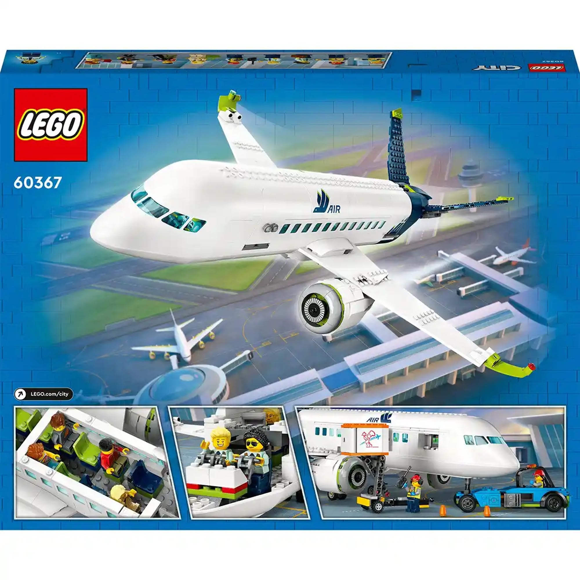 LEGOÃÂ® City Passenger Aeroplane 60367 Building Toy Set (930 Pieces) - Kiddy Zone