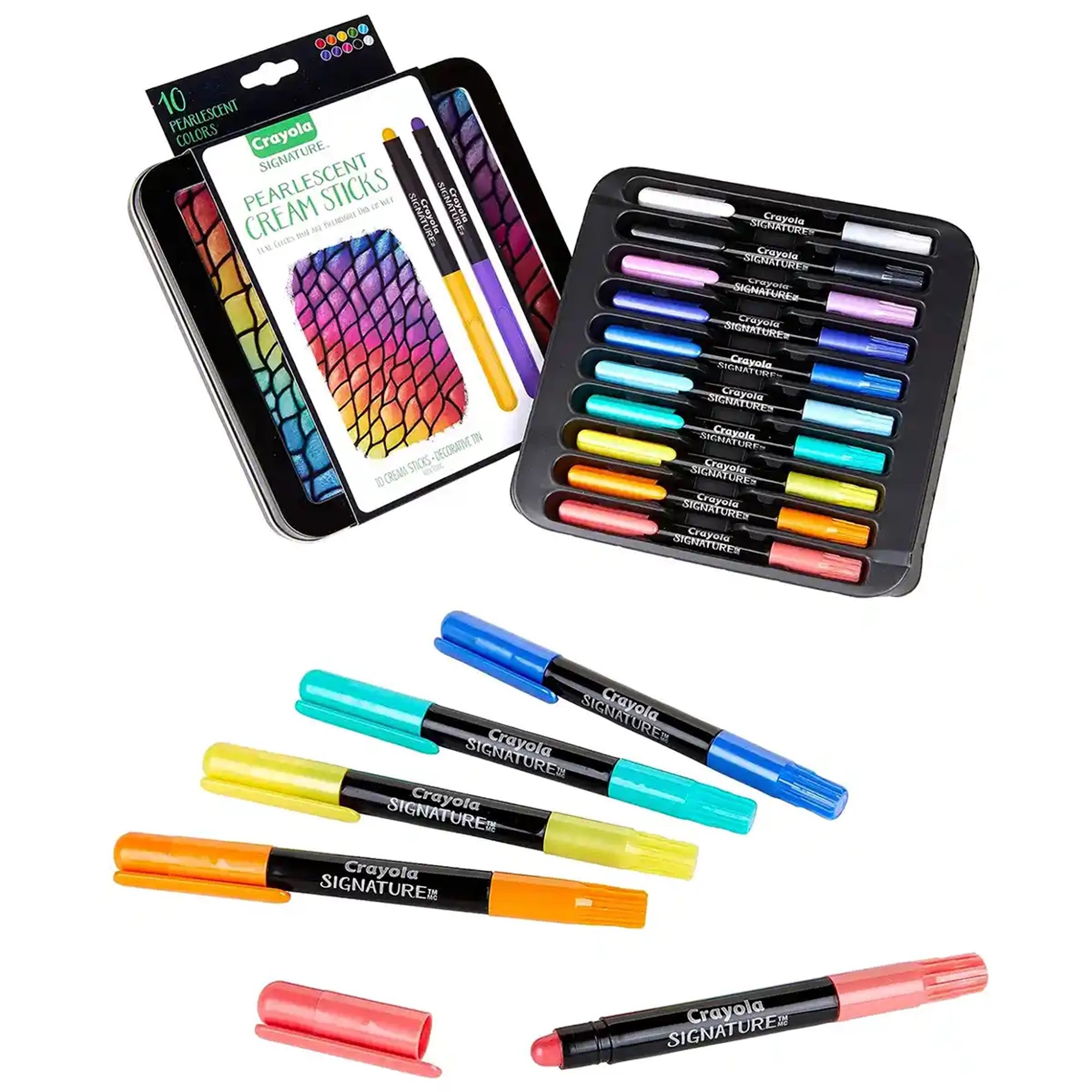 Crayola Signature, 10 ct. Pearlescent Gel Sticks - Kiddy Zone