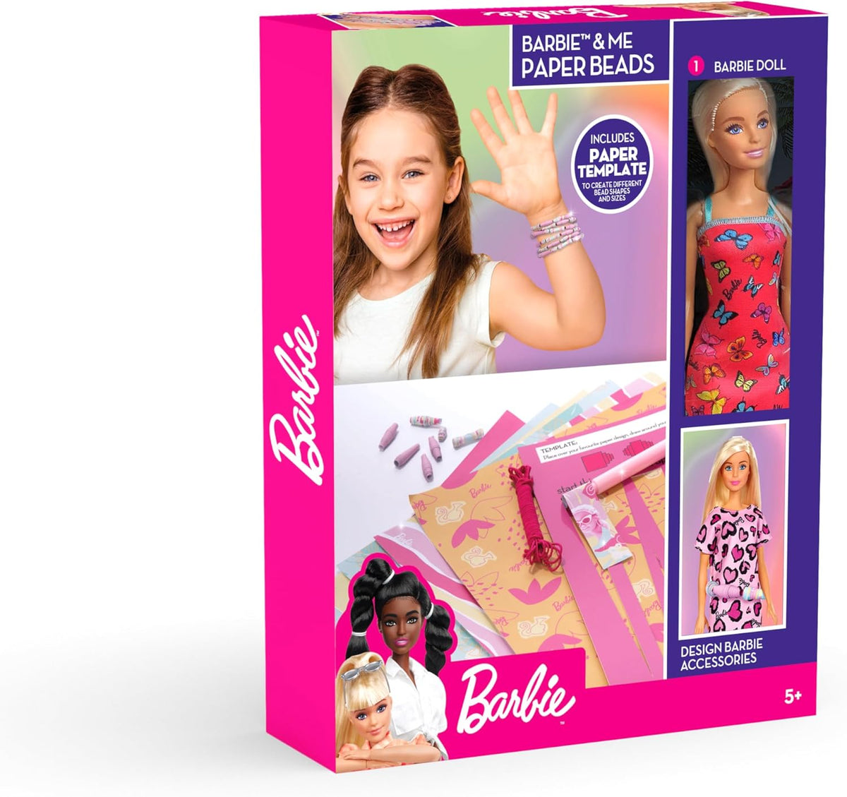 BARBIE PAPER BEADS WITH DOLL - Kiddy Zone