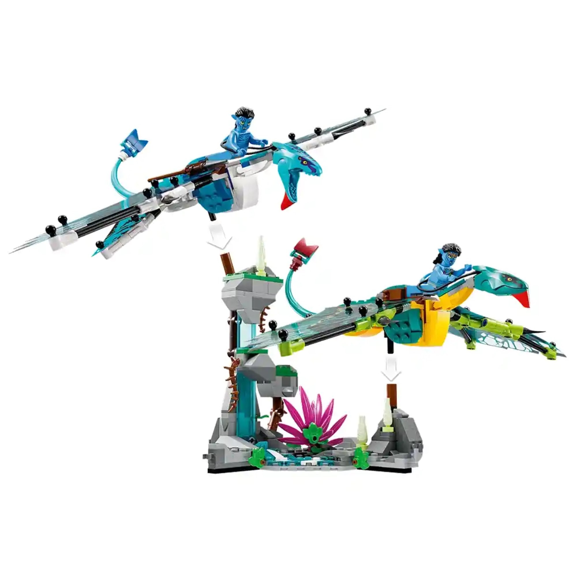 LEGOÃÂ® Avatar Jake & NeytiriÃ¢ÂÂs First Banshee Flight 75572 Building Toy Set (572 Pcs) - Kiddy Zone