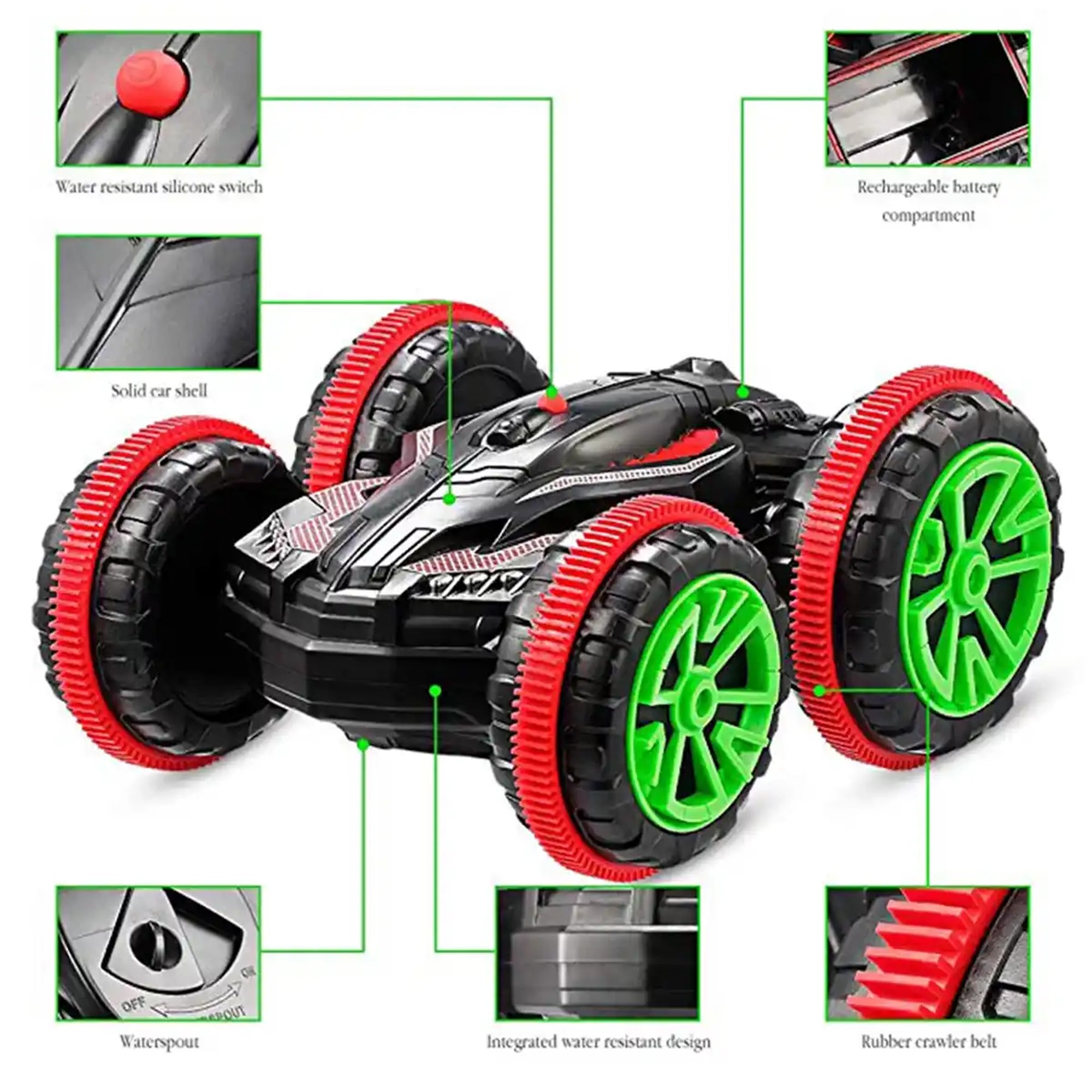 CRAZON R/C AMPHIBIDUS CAR 3YRS+