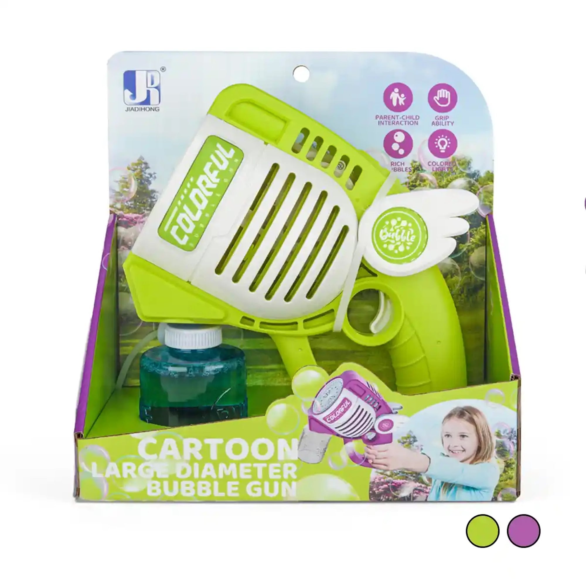 42 HOLE LARGE CARTOON BUBBLE GUN 3YRS+ - Kiddy Zone