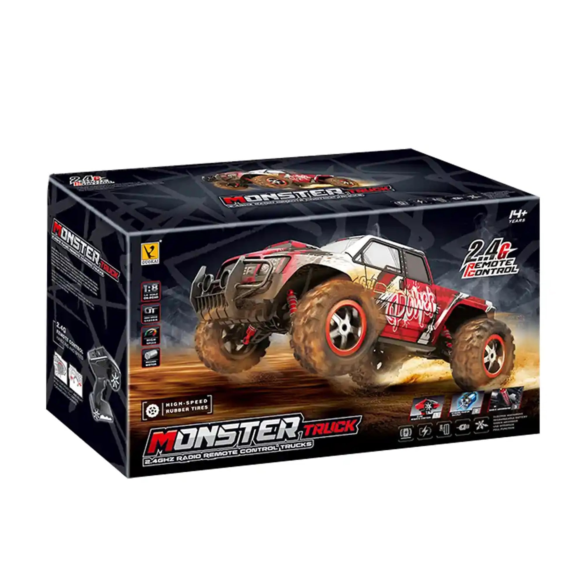 1:8 HIGH SPEED R/C MONSTER TRUCK CAR 14YRS+ - Kiddy Zone
