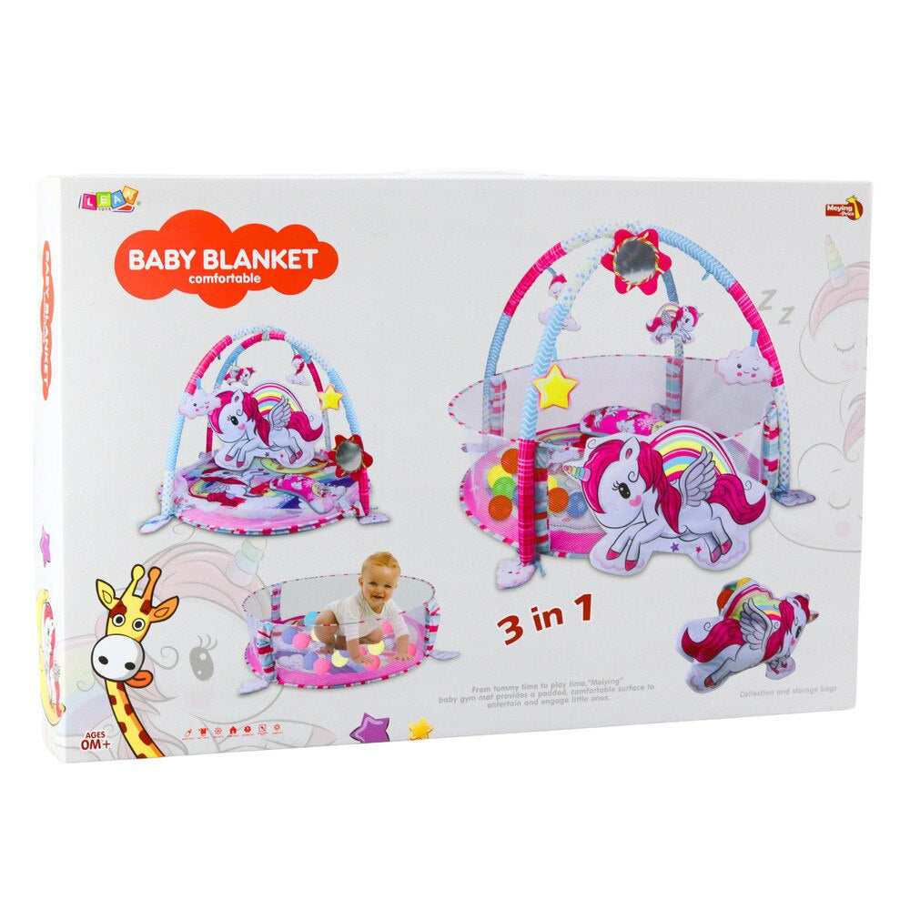 BABY BLANKET WITH 30PCS BALL 1yr+-023-73B/1 - Kiddy Zone