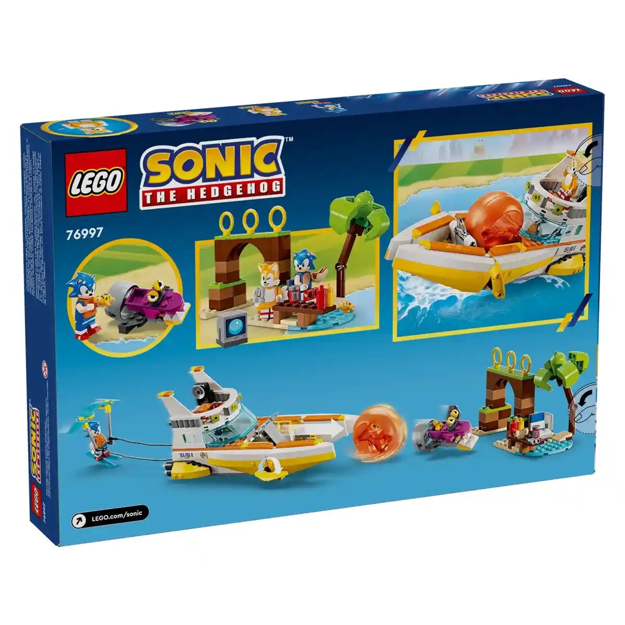 LEGOÃÂ® Sonic the HedgehogÃ¢ÂÂ¢ TailsÃ¢ÂÂ Adventure Boat Toy 76997 - Kiddy Zone