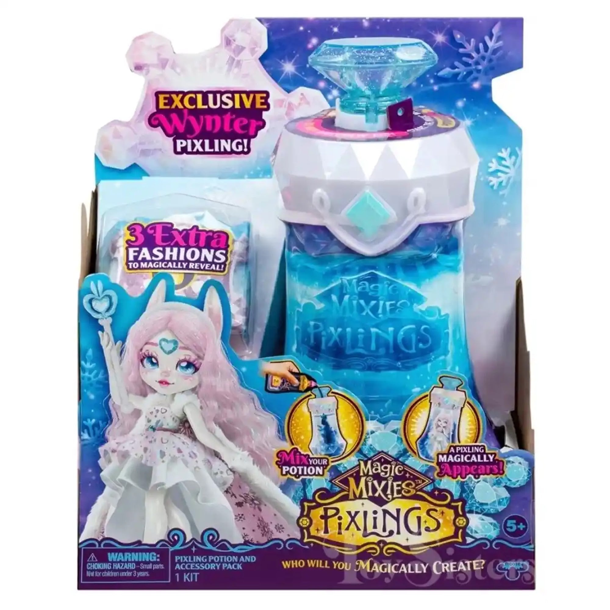 Magic Mixies Pixlings S1 DOLL SGL PK WHITE - BUNNY - Kiddy Zone