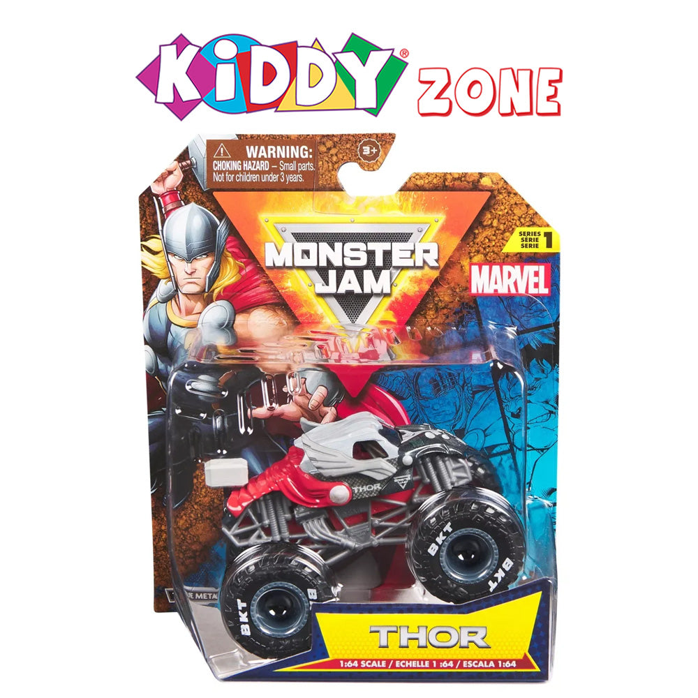 Monster Jam Marvel Vehicles 1:641-PKThor - Kiddy Zone