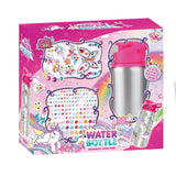 DIY DIAMOND WATER BOTTLE - UNICORN (500ML, 3 DIAMOND STICKERS, 1 SCRATCH STICKER) 6YRS+