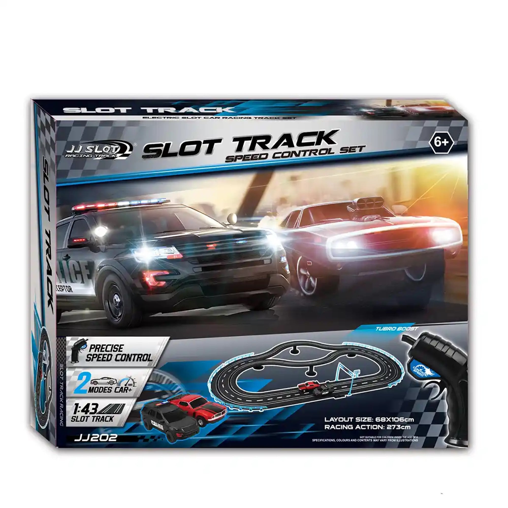 Mini Electric car track slot toy 1:43 Scale DIY Construction Race Tracks Sets For 6YRS+ - Kiddy Zone