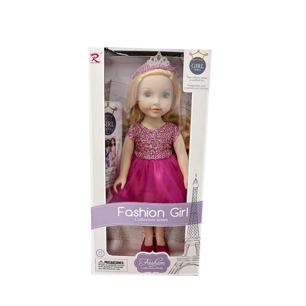Anko Fashion Girl Collection Series 18 inch Vinnyl Doll-Fuschia