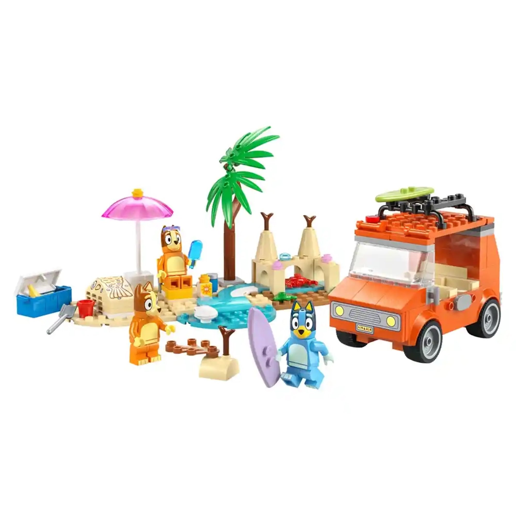 LEGO-Bluey 11202 Bluey's Beach & Family Car Trip - Kiddy Zone